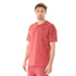 G WEST MENS  LIFESTYLE PREMIUM T-SHIRT - BRICK RED