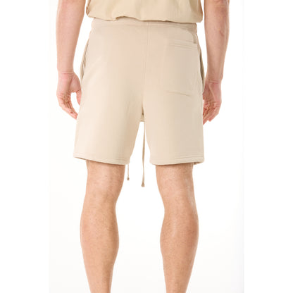 G WEST MENS LIFESTYLE PREMIUM SWEAT SHORTS - OXFORD TAN 