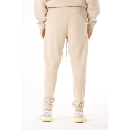 G WEST MENS  LIFESTYLE PREMIUM JOGGER PANTS - OXFORD TAN