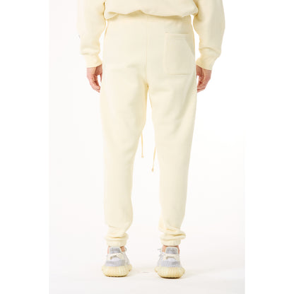 G WEST MENS  LIFESTYLE PREMIUM JOGGER PANTS - CLOUD CREAM