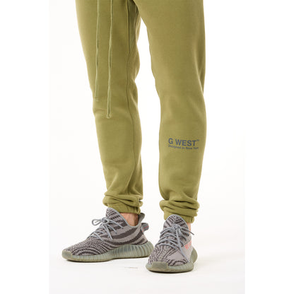 G WEST MENS LIFESTYLE PREMIUM JOGGER PANTS - CAPULET OLIVE