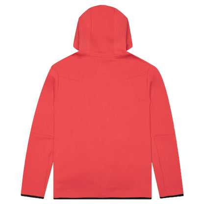 Nike Tech Fleece Full Zip Up Hoodie Lobster Red/Black