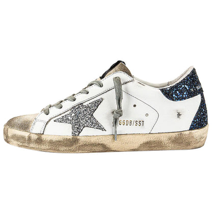 Golden Goose Super-Star White Black Glitter (W)