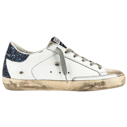 Golden Goose Super-Star White Black Glitter (W)