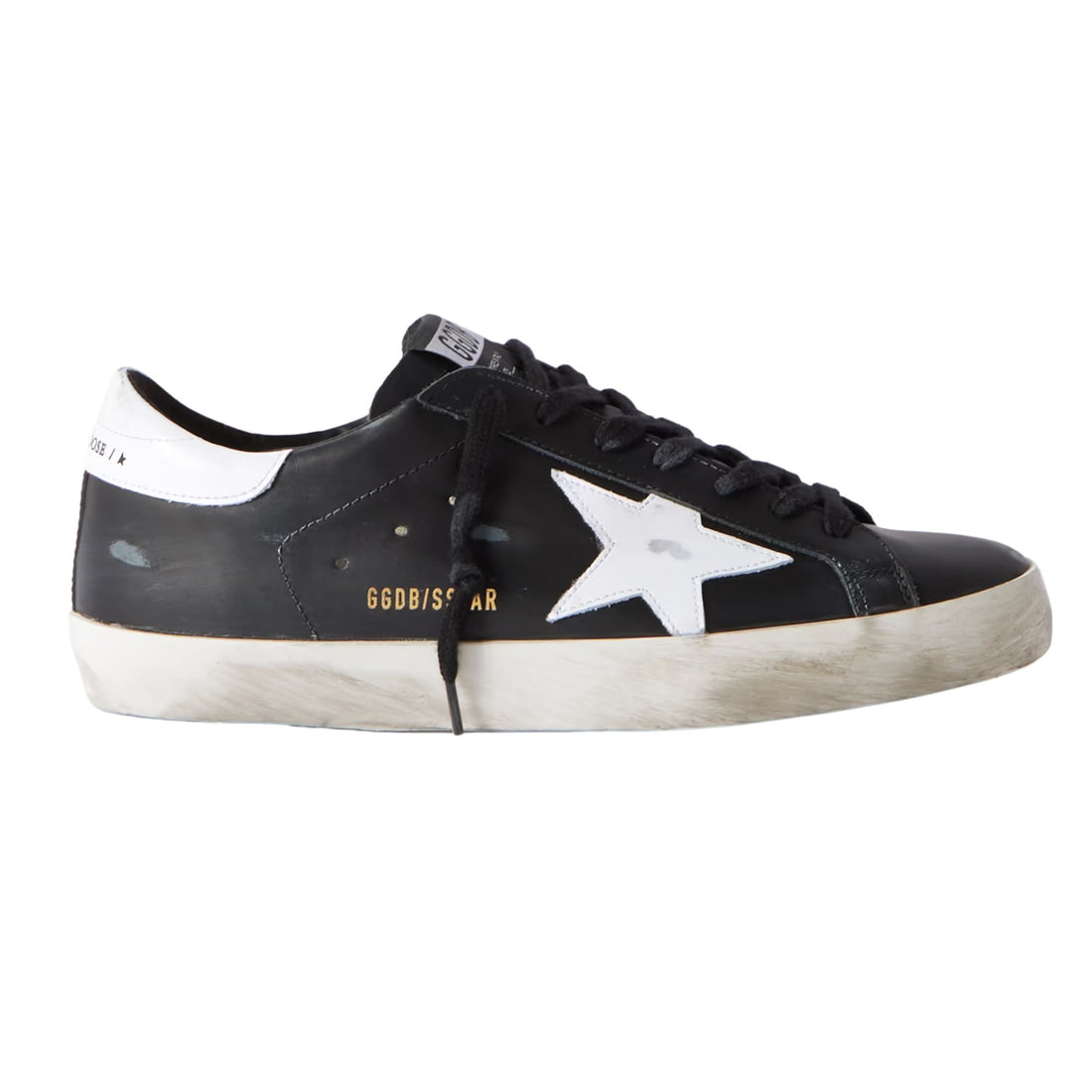 Golden Goose Super-Star Black White Leather