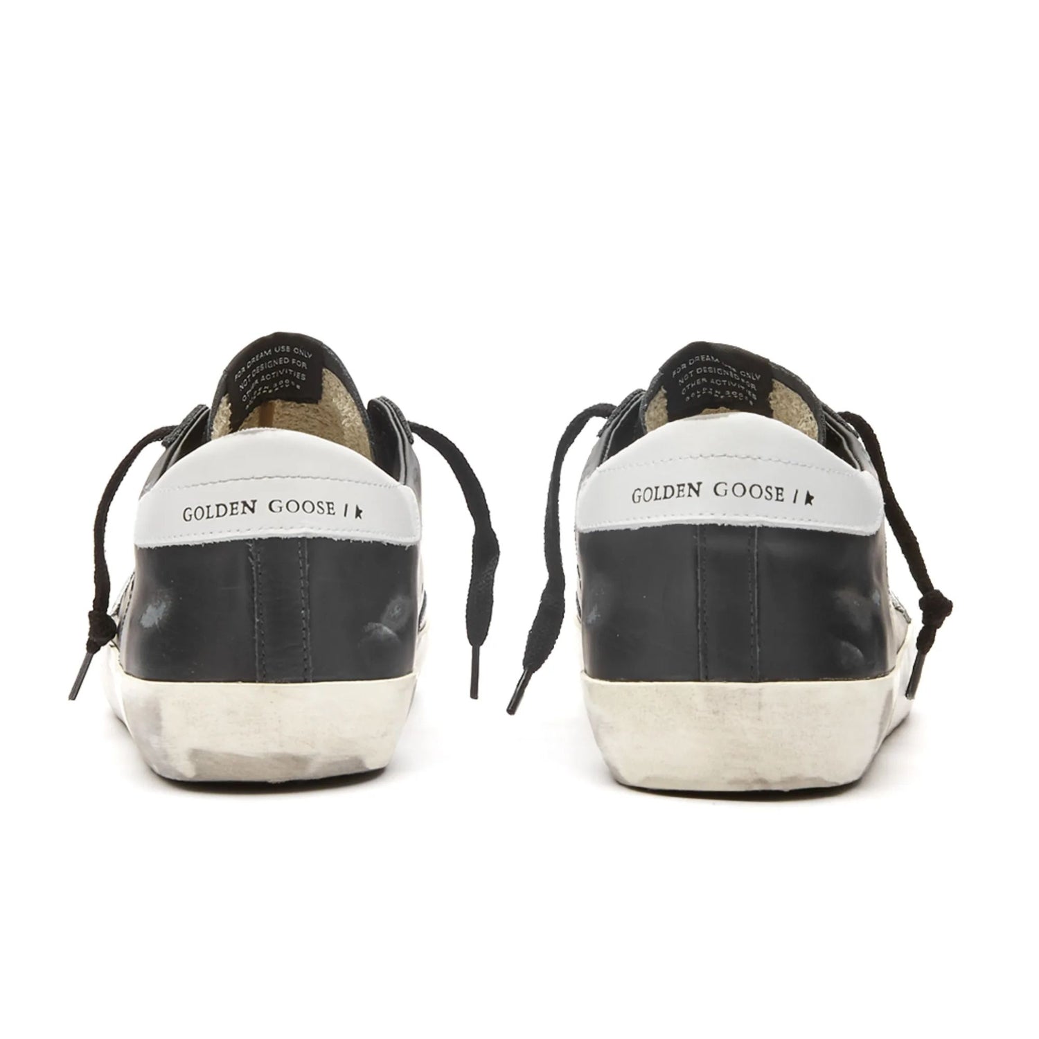 Golden Goose Super-Star Black White Leather