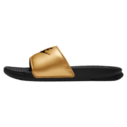 Nike JDI Benassi Slide Black Metallic Gold (Women&