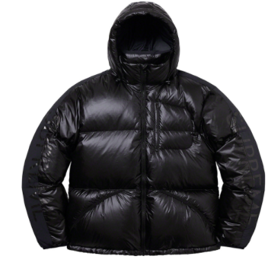Supreme Hooded Down Down Jacket Black