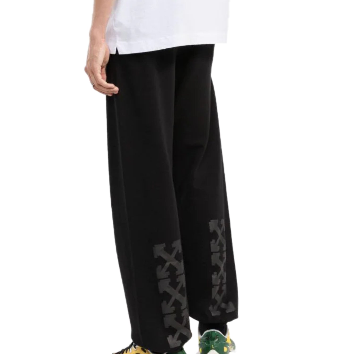 Off-white Rubber Arrow Slim Sweatpants Mens Style : Omch029f21fle0011010