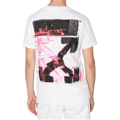 Off-white Acrylic Arrow S/s Slim Tee Mens Style : Omaa027f21jer0170132