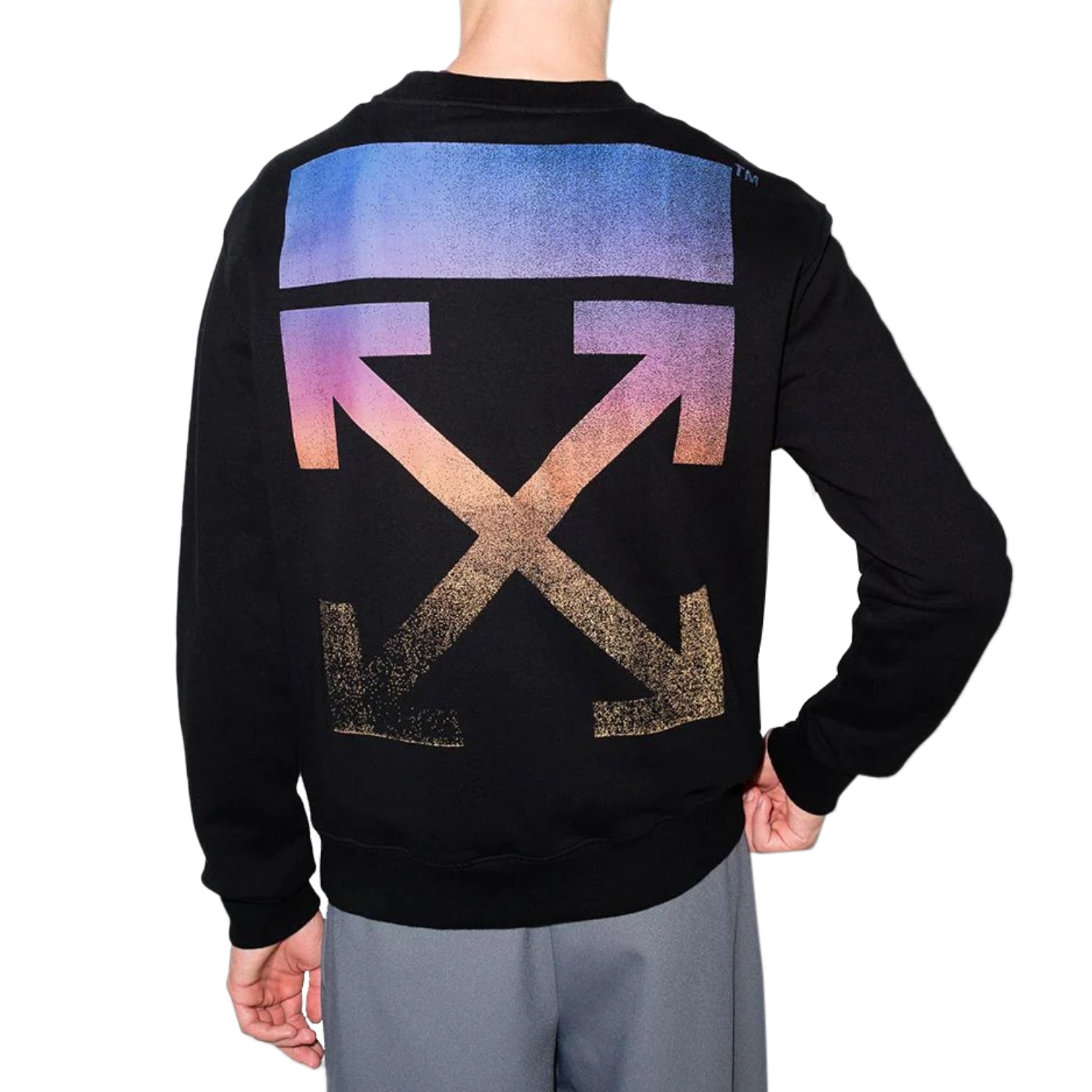 Off-white Degrade Arrow Slim Crewneck Mens Style : Omba025f21fle0061084