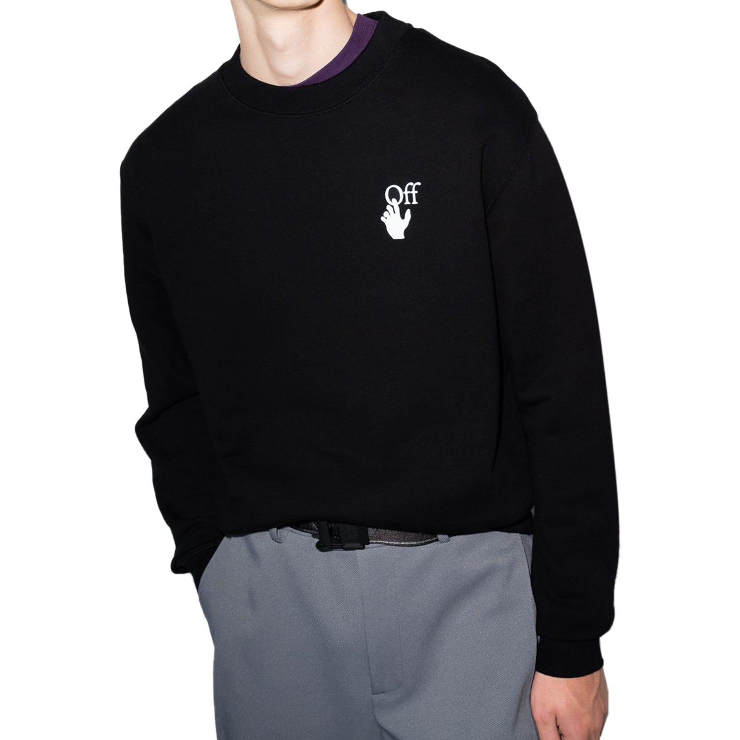 Off-white Degrade Arrow Slim Crewneck Mens Style : Omba025f21fle0061084