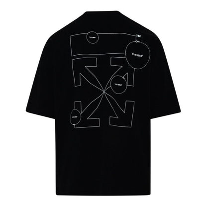 Off-White Slim Fit Cut Here Arrows T-shirt Black