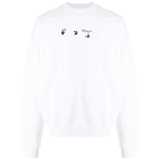 OFF-WHITE Marker Arrows Long Sleeve T-Shirt White Blue