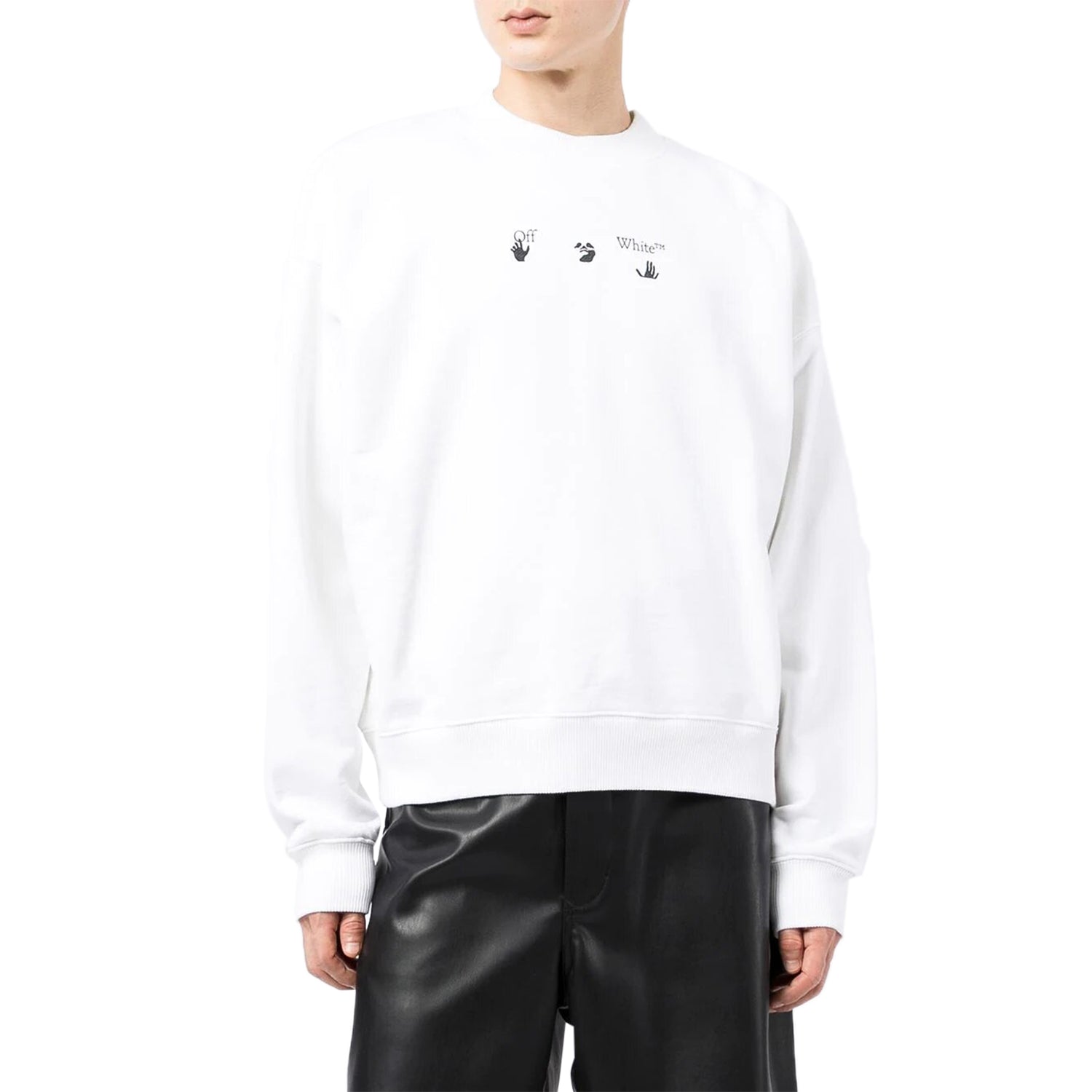 OFF-WHITE Marker Arrows Long Sleeve T-Shirt White Blue