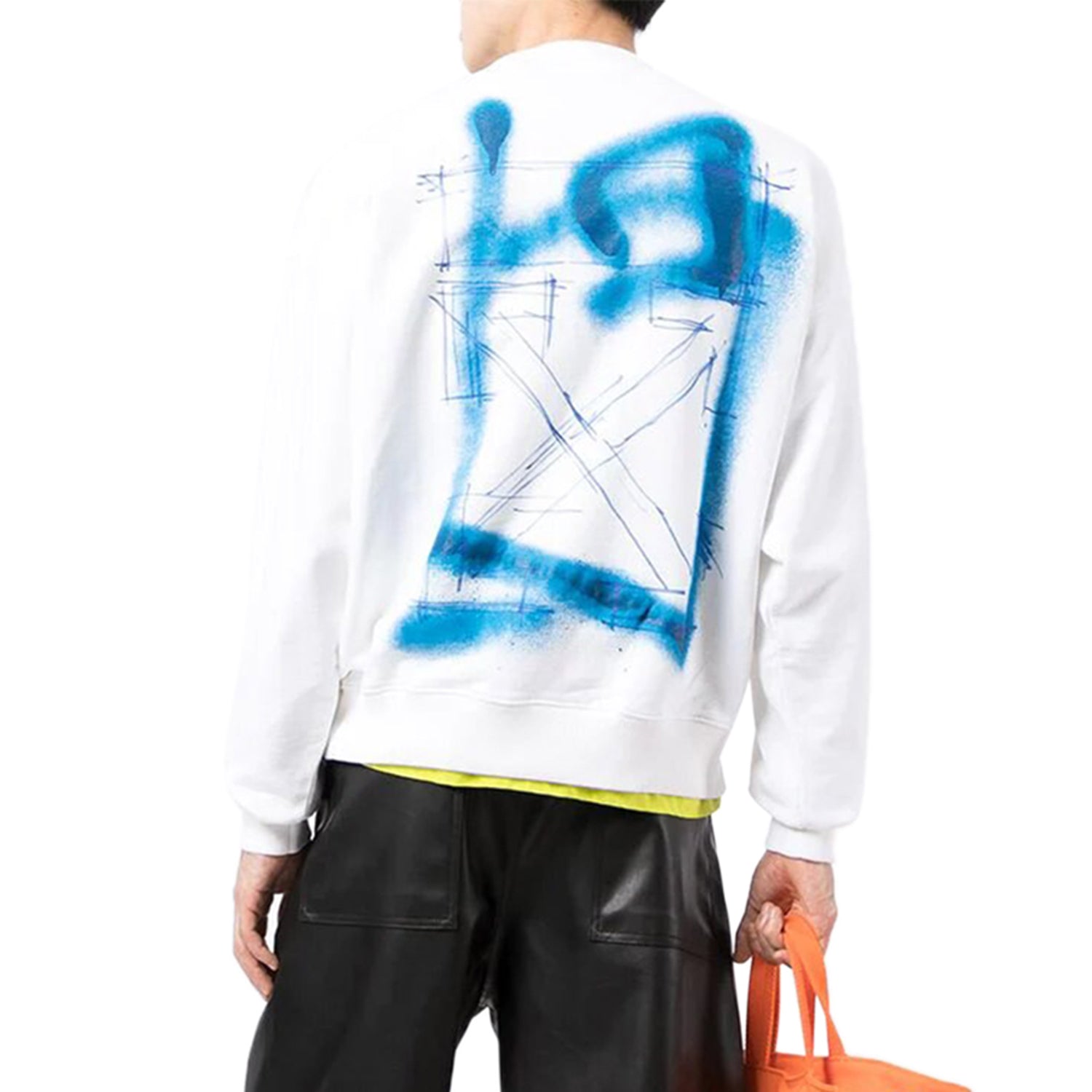 OFF-WHITE Marker Arrows Long Sleeve T-Shirt White Blue