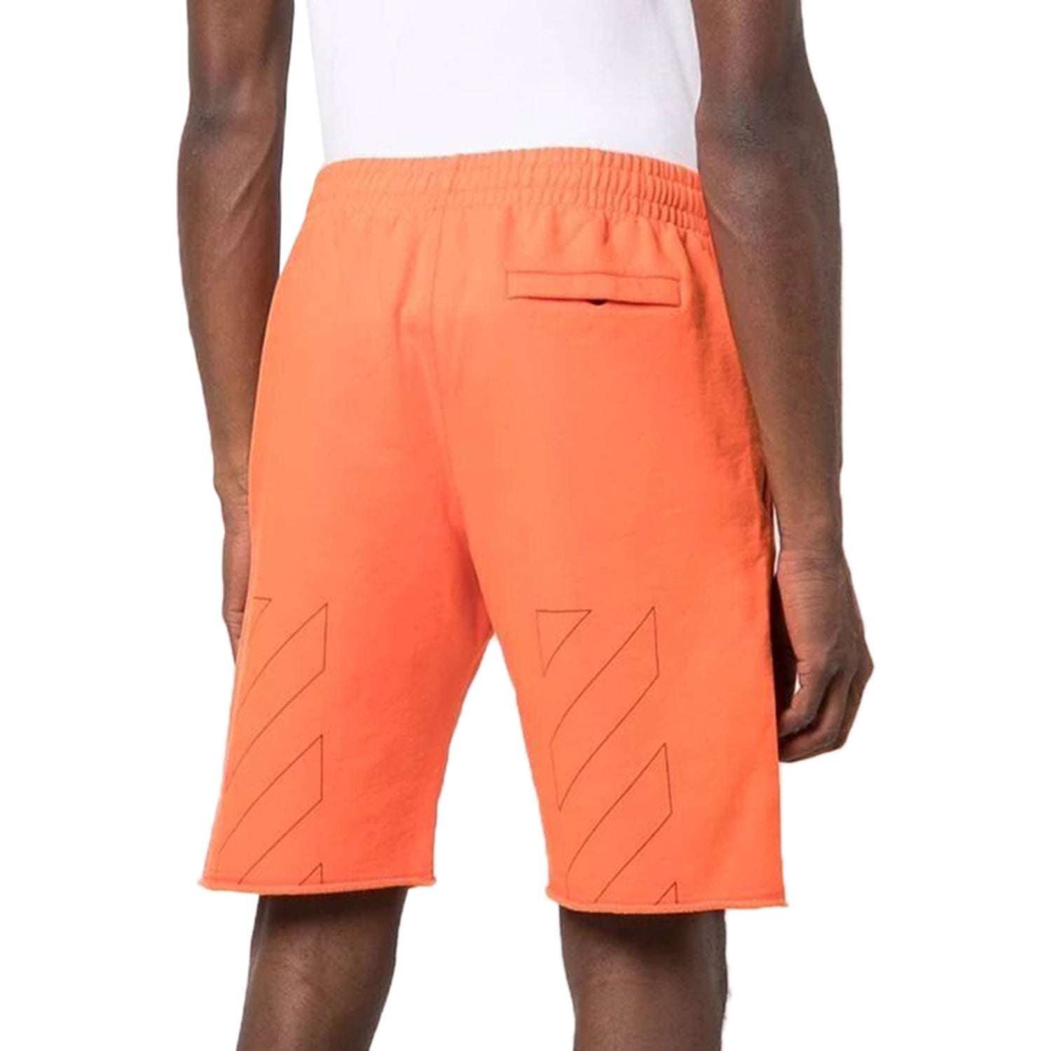 Off-white Diag Ow Logo Sweatshorts Mens Style : Omci006f21fle0022010