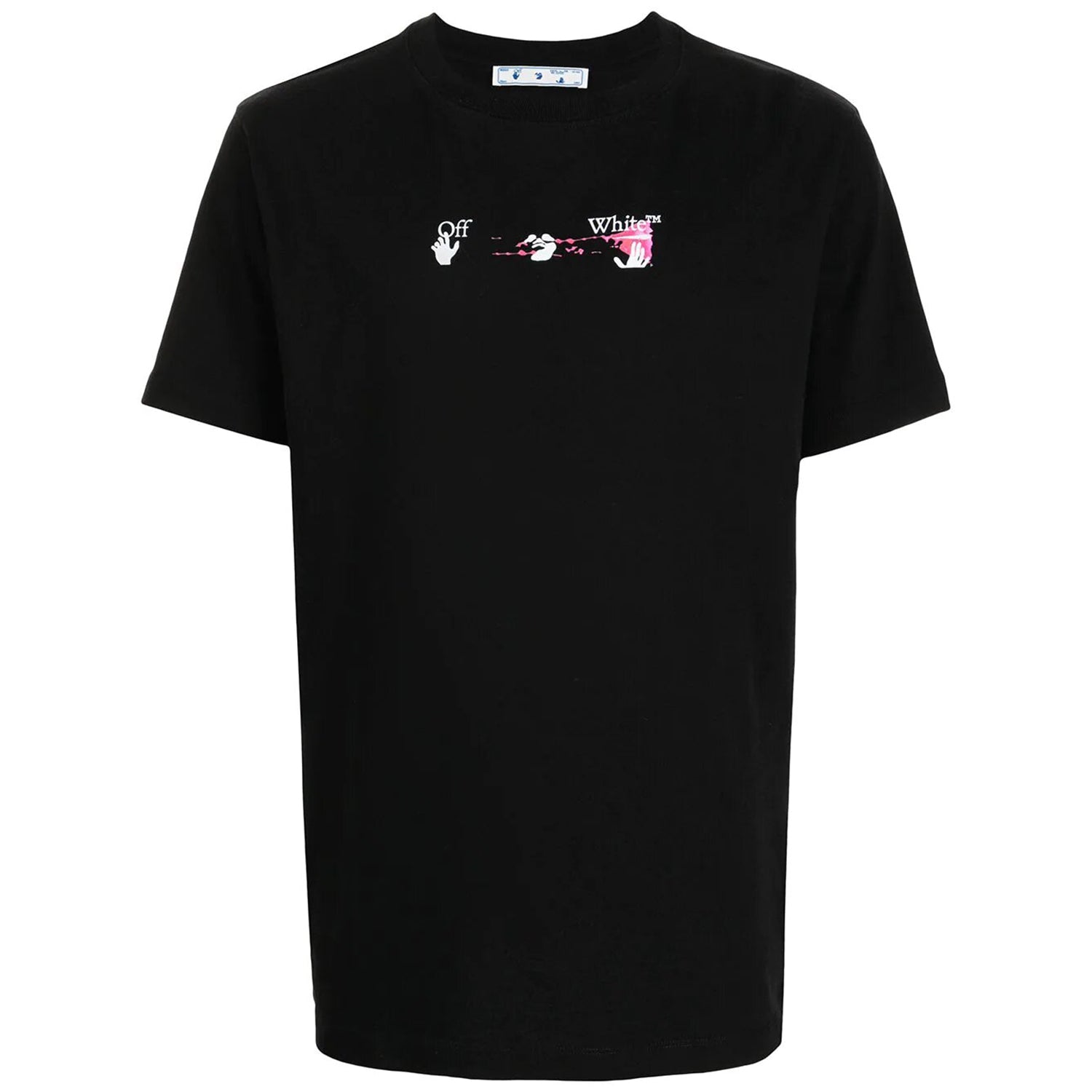 OFF-WHITE Pink Acrylic Arrow Slim Tee Black
