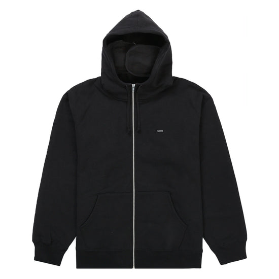 Supreme Small Box Facemask Zip Up Hooded Sweatshirt Black