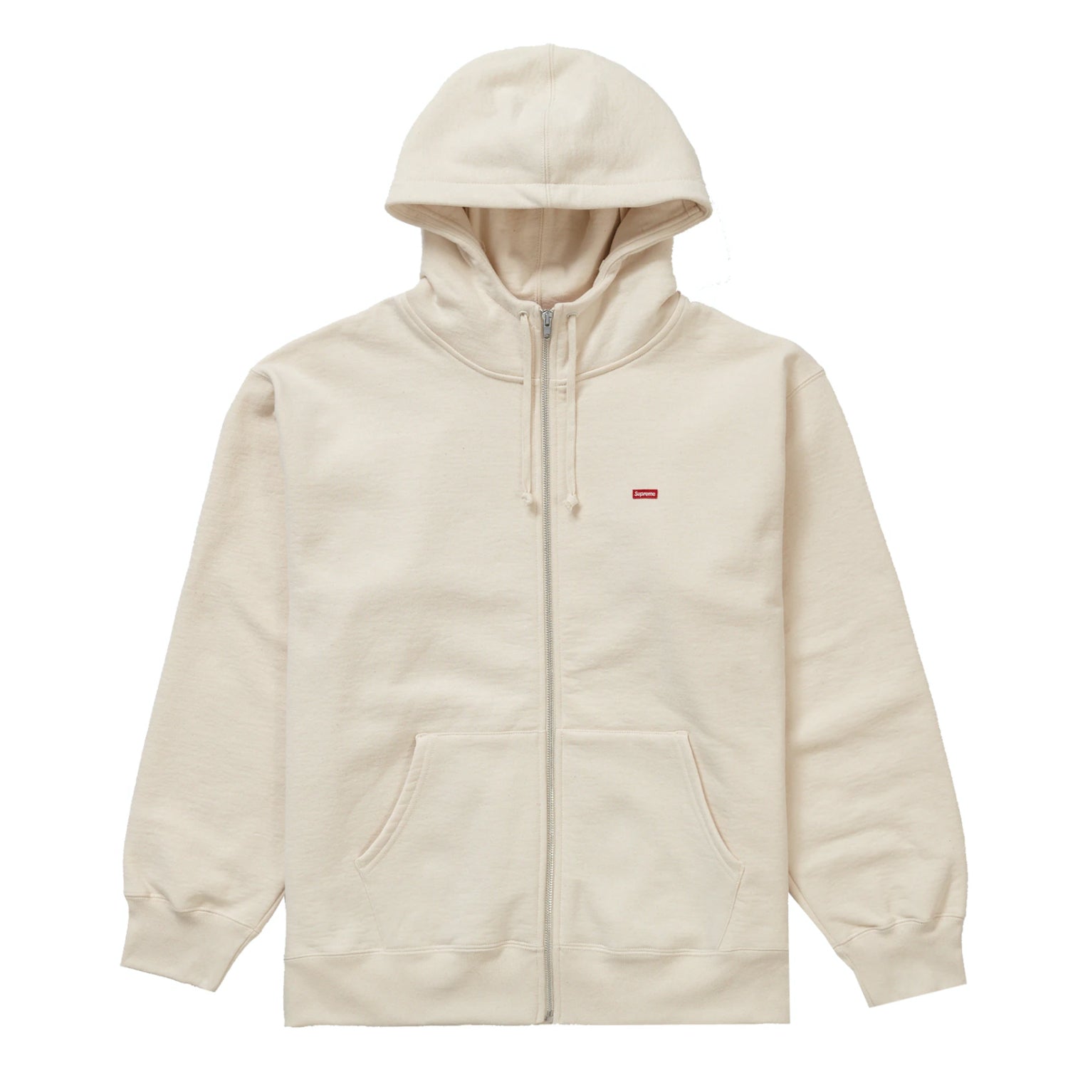 Supreme Small Box Facemask Zip Up Hooded Sweatshirt (FW21) Natural