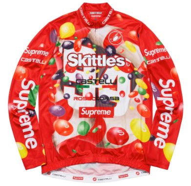 Supreme Skittles Castelli L/S Cycling Jersey Red