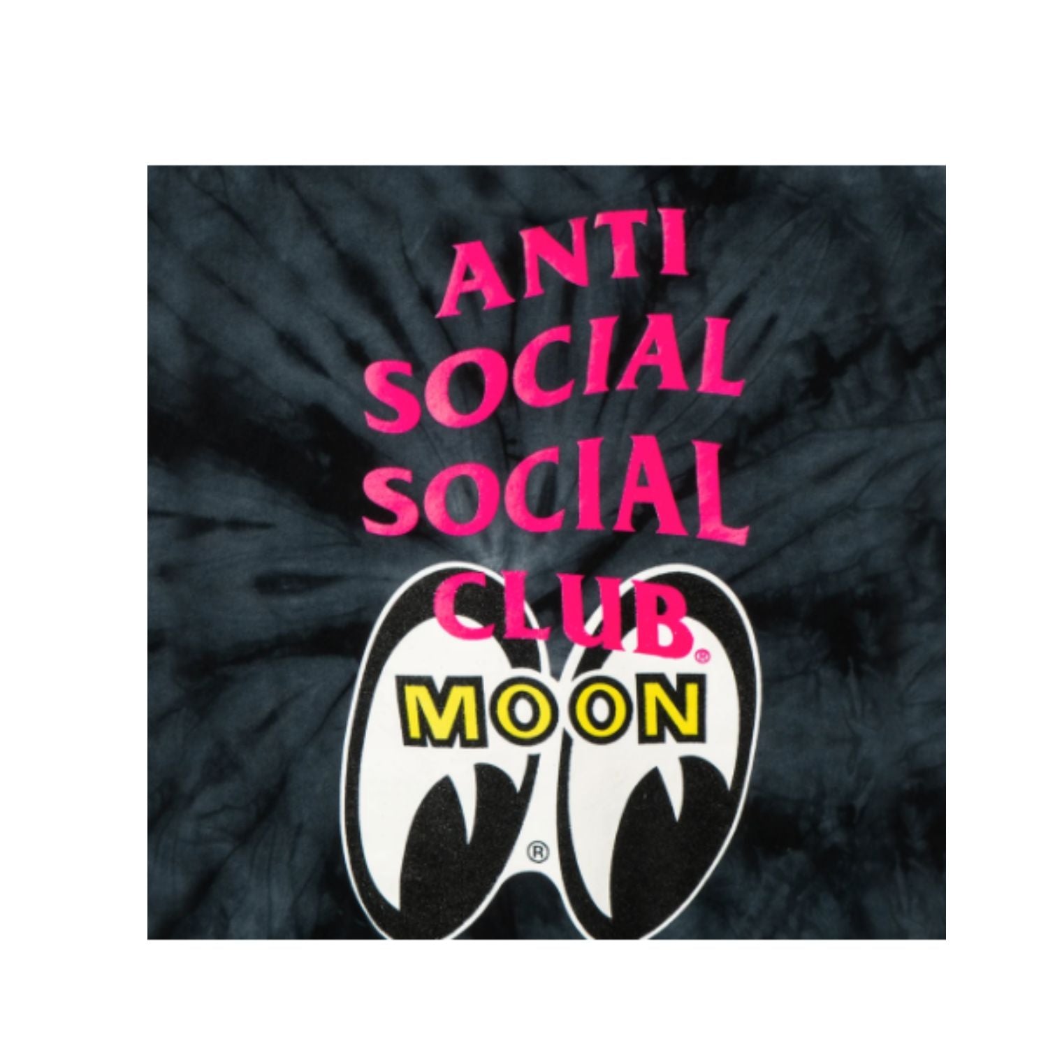 Anti Social Social Club Mooneyes Stacked Tie Dye Hoodie  black