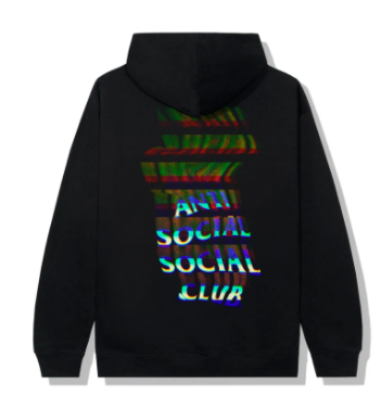 Anti Social Social Club Channel 747 Hoodie Black