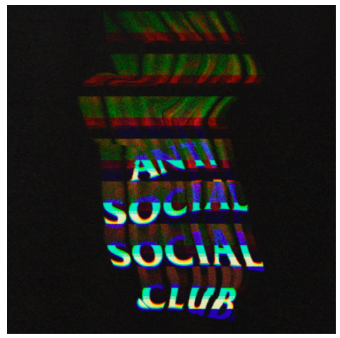 Anti Social Social Club Channel 747 Hoodie Black