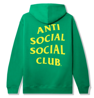 Anti Social Social Club Mind Games A/F 21 Hoodie Green