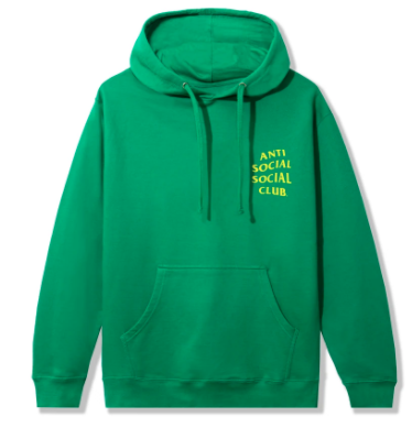 Anti Social Social Club Mind Games A/F 21 Hoodie Green