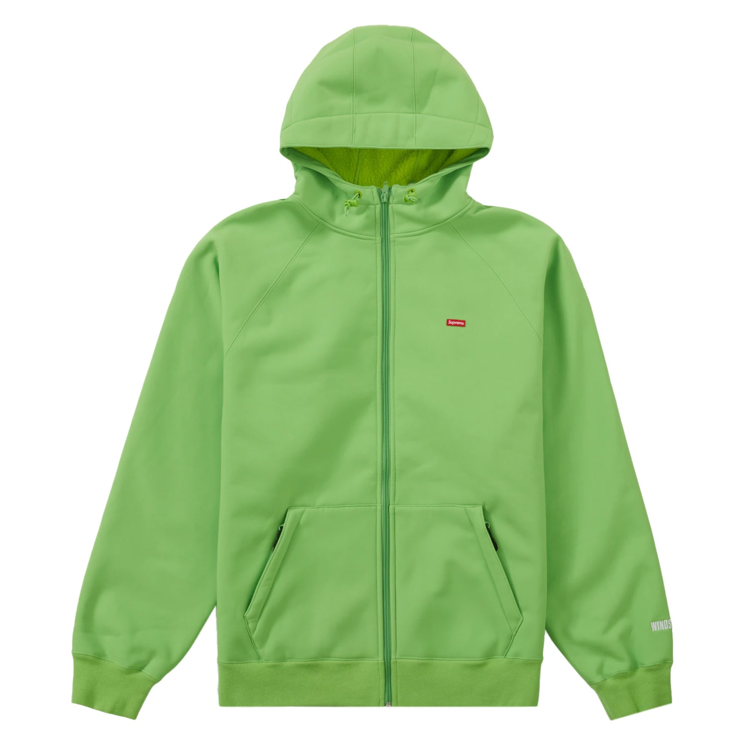 Supreme WINDSTOPPER Zip Up Hooded Sweatshirt (FW21) Bright Green