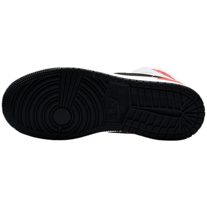 Jordan 1 Mid SE White Black Red Spruce (GS)