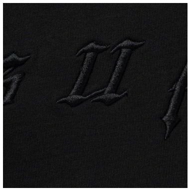Supreme Raised Embroidery Hooded Sweatshirt Black