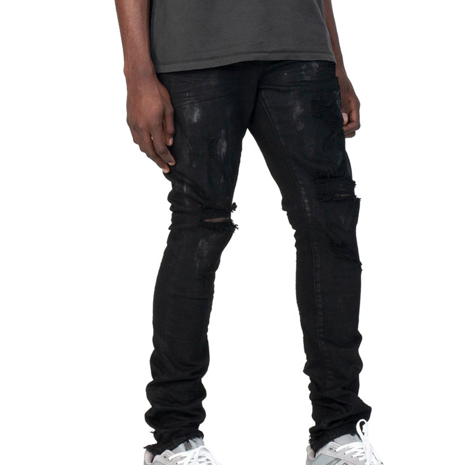 Purple-brand Slim Fit Jeans-low Rise With Slim Leg Mens Style : P001-bop