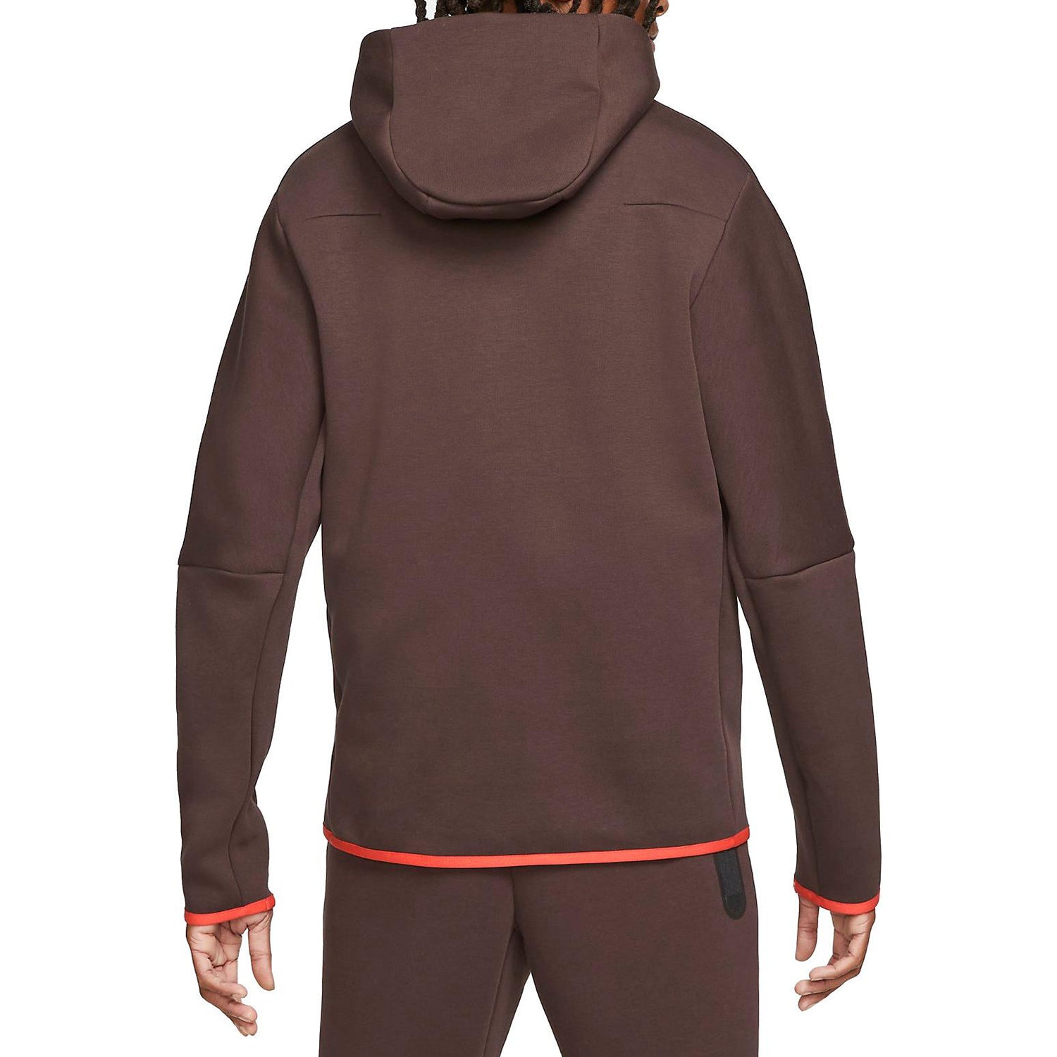 Nike Sportswear Tech Fleece Full-Zip Hoodie Brown Basalt/Pecan/Chile Red/Black