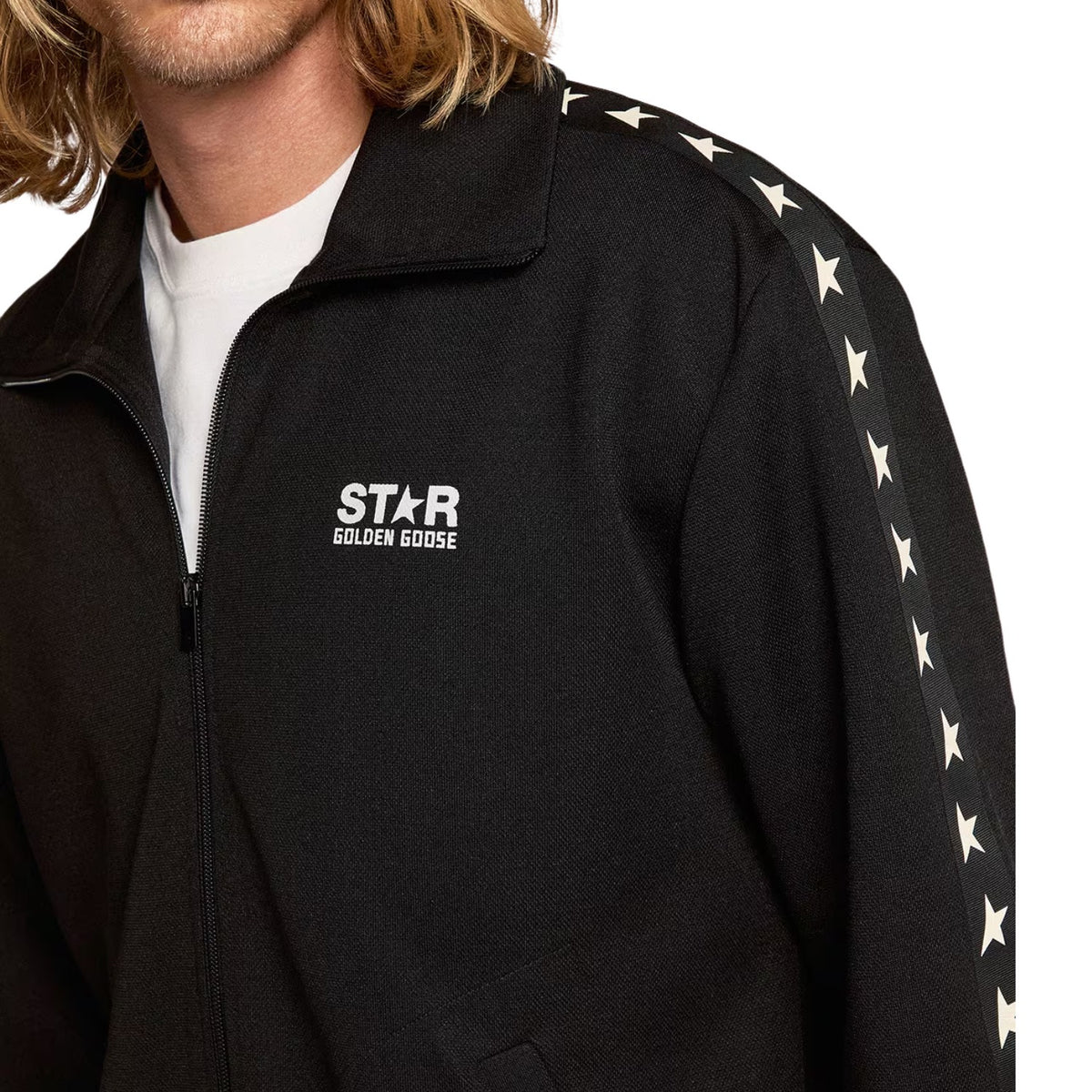 Golden Goose Zipped Track Jacket Denis Mens Style : Gmp00875.p000520.80203