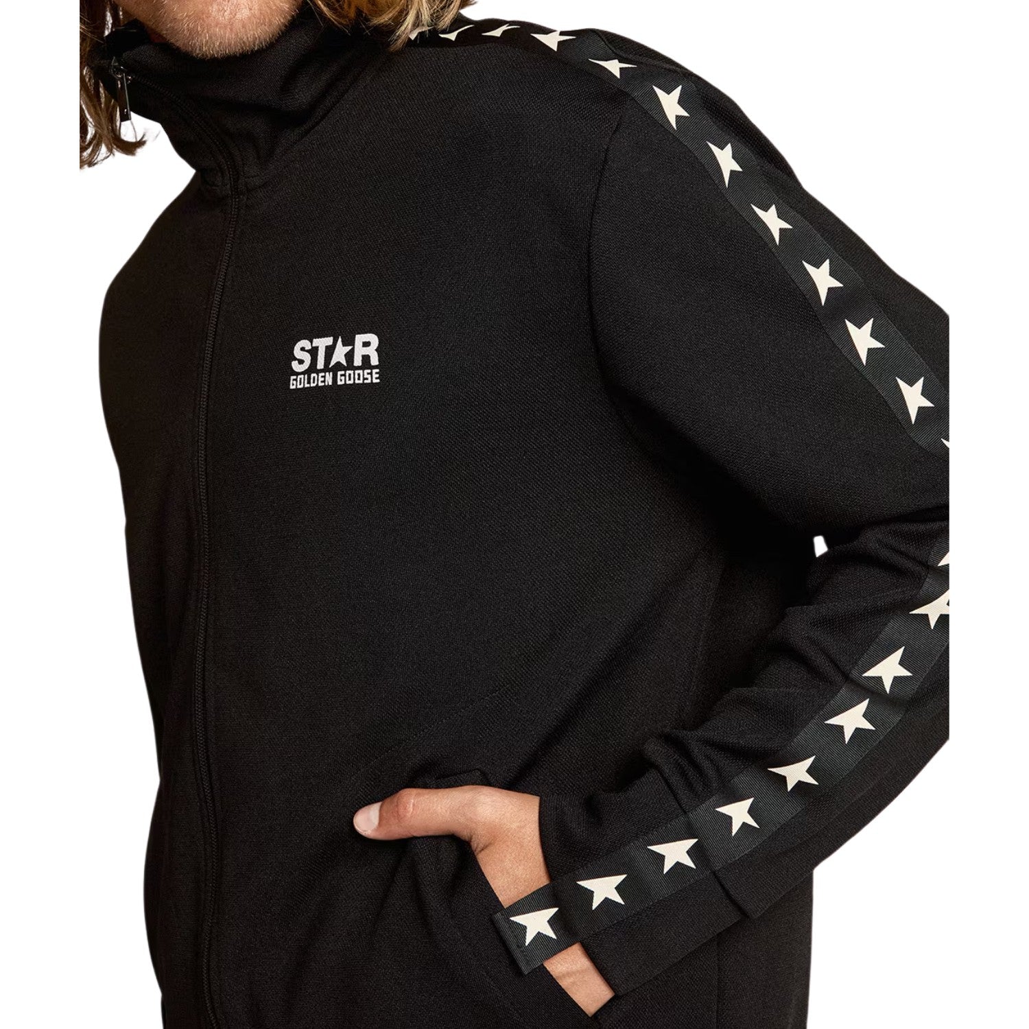 Golden Goose Zipped Track Jacket Denis Mens Style : Gmp00875.p000520.80203