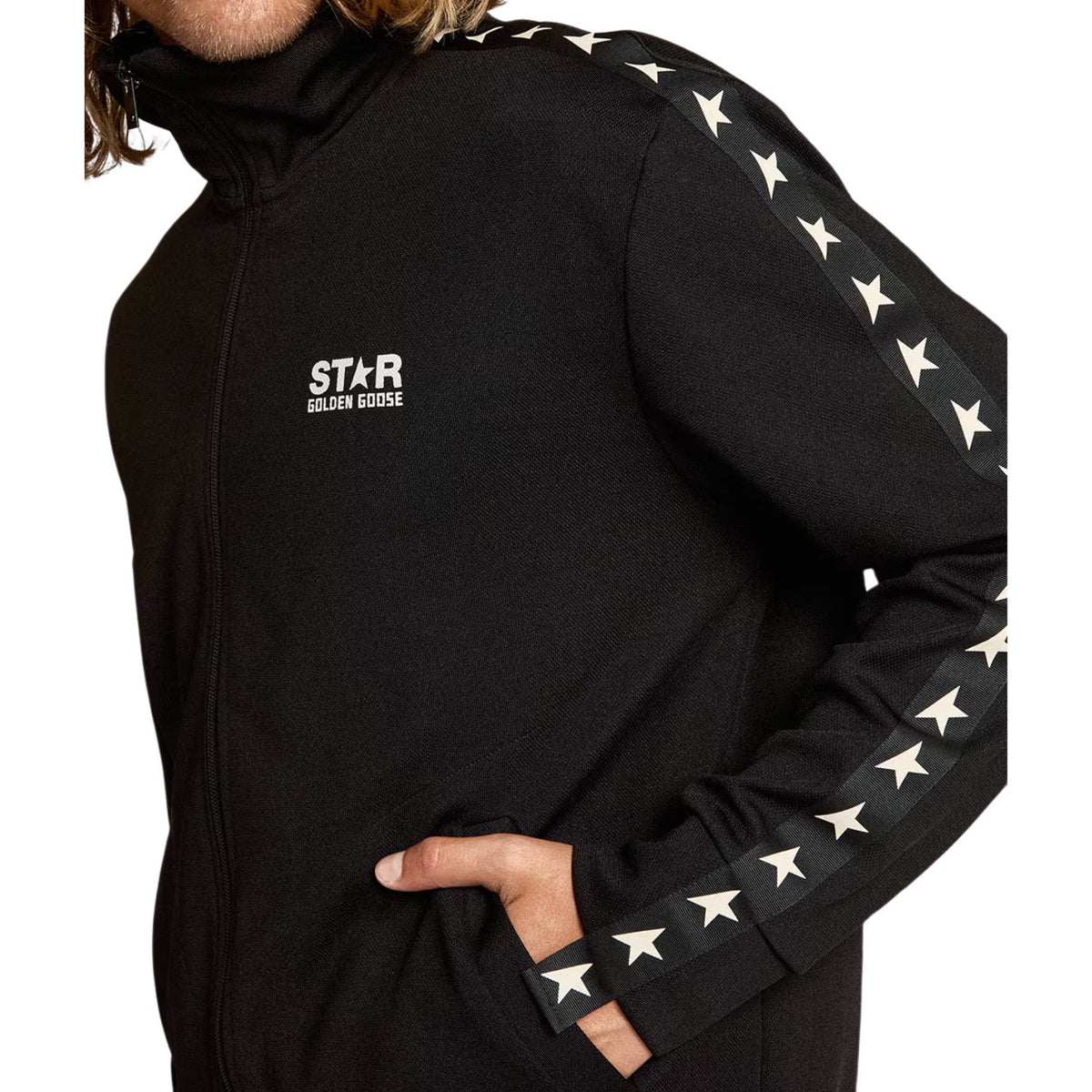 Golden Goose Zipped Track Jacket Denis Mens Style : Gmp00875.p000520.80203