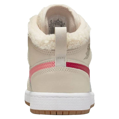 Jordan 1 Mid Fleece Pearl White (PS)