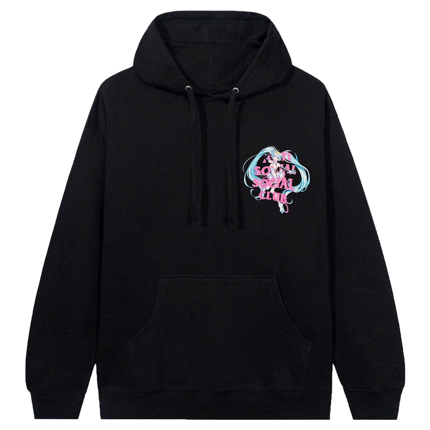 Anti Social Social Club x Good Smile Racing Hatsune Miku Hoodie Black