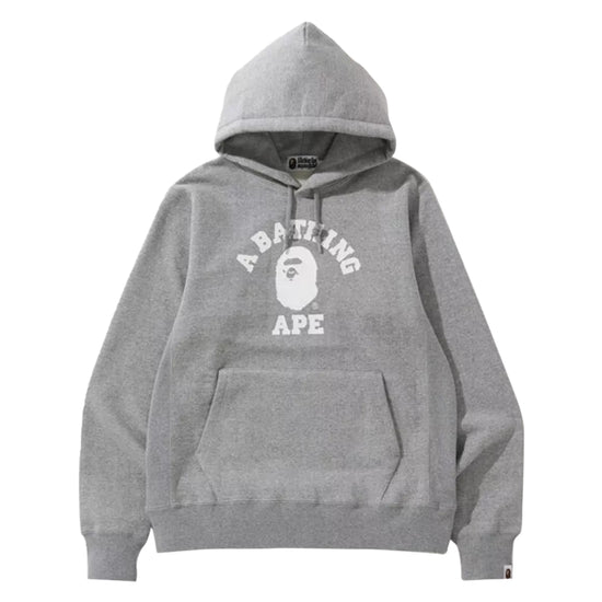 Bape College Heavy Weight Pullover Hoodie Mens Style : 1H80114008