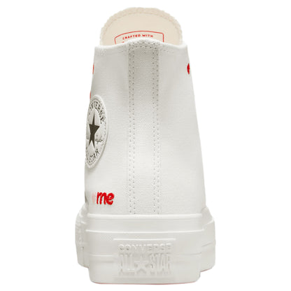 Converse Chuck Taylor All Star Lift Hi White Red (Women&