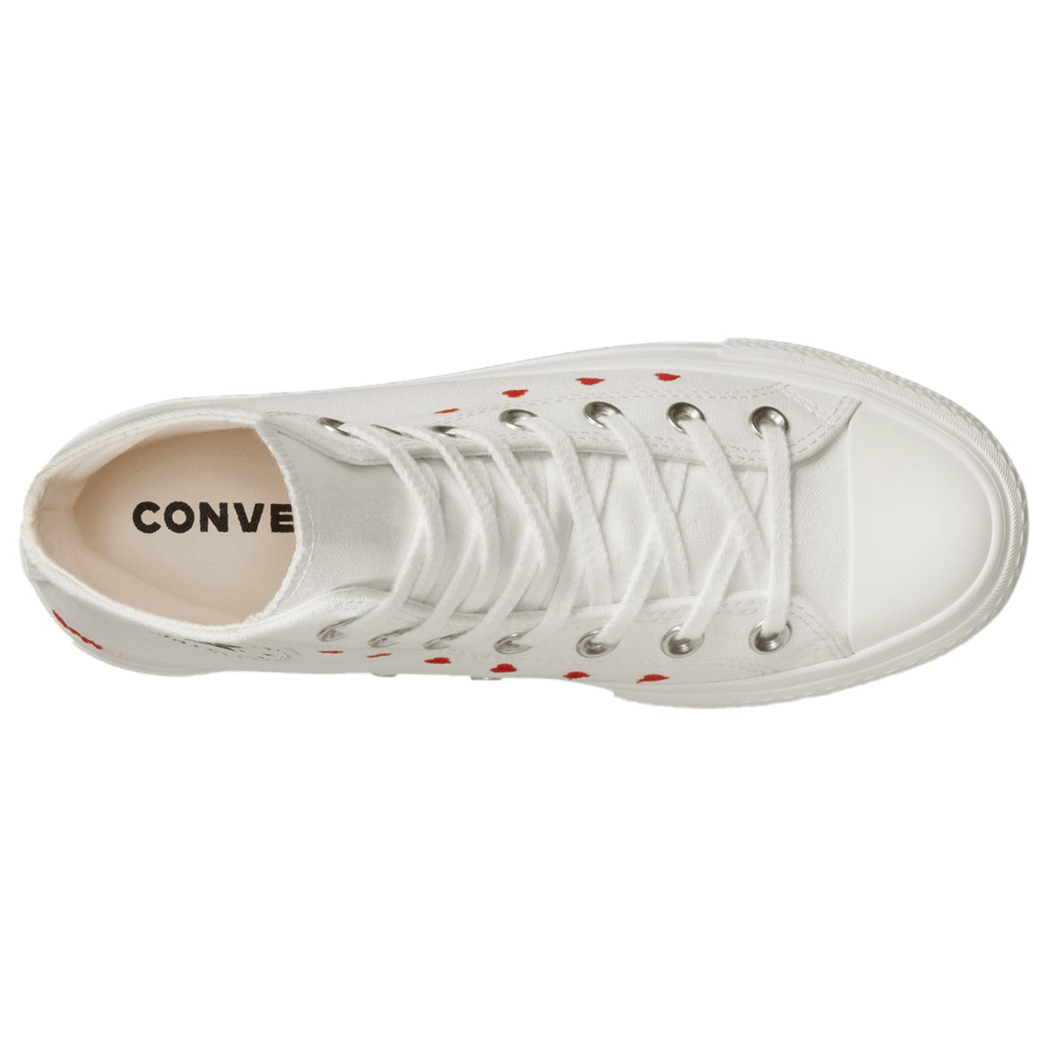 Converse Chuck Taylor All Star Lift Hi White Red (Women&