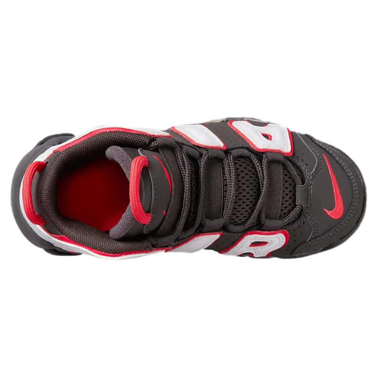 Nike Air More Uptempo Medium Ash Siren Red White (PS)
