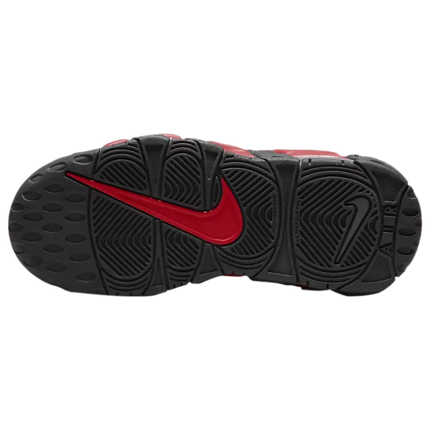 Nike Air More Uptempo Medium Ash Siren Red White (PS)