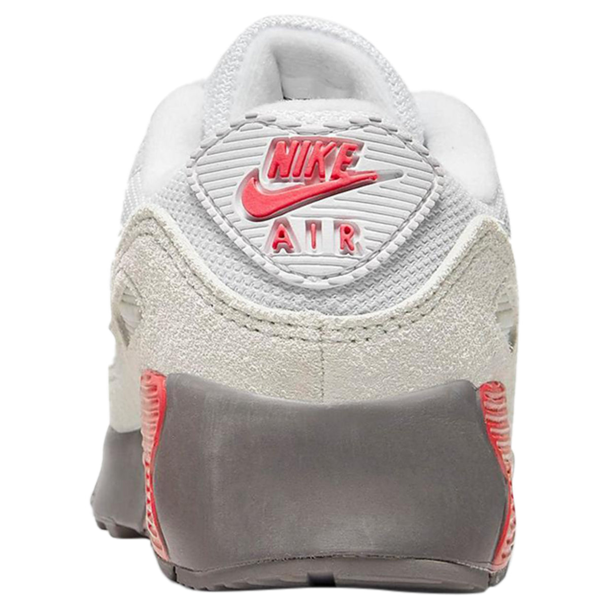 Nike Air Max 90 White Flat Pewter Red (PS)