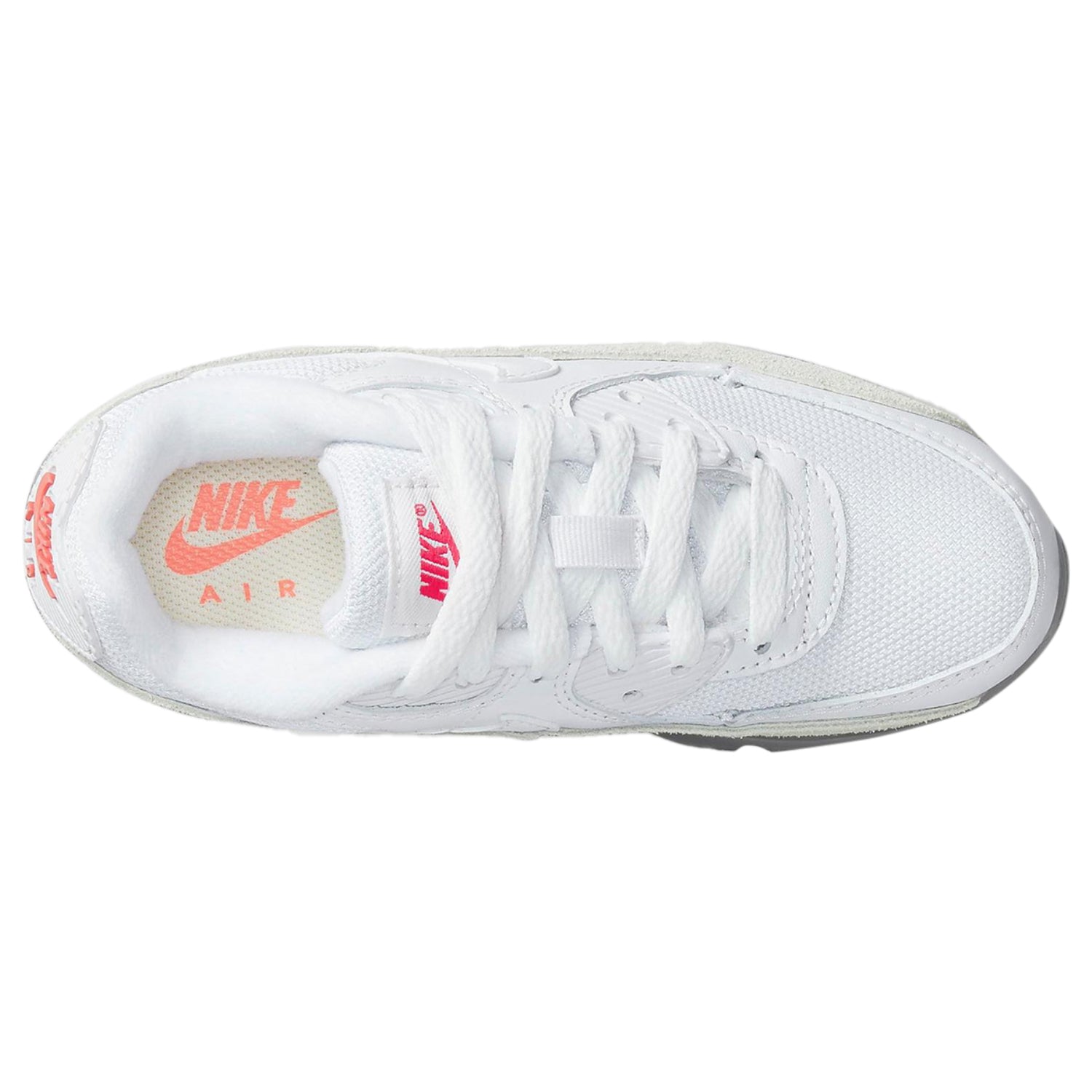 Nike Air Max 90 White Flat Pewter Red (PS)