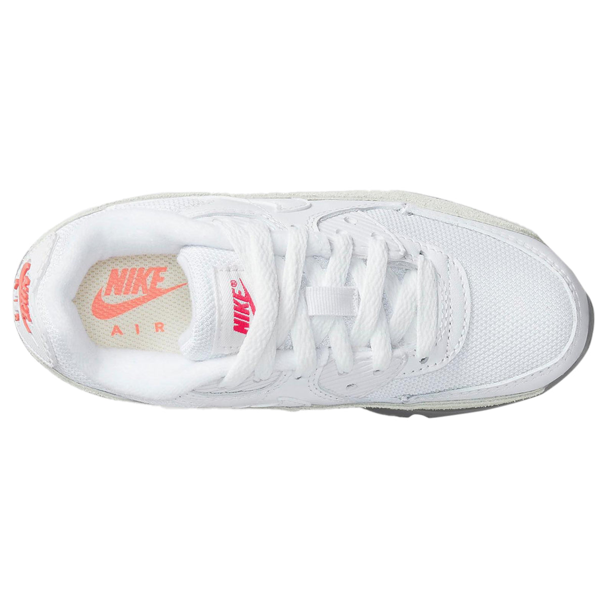 Nike Air Max 90 White Flat Pewter Red (PS)