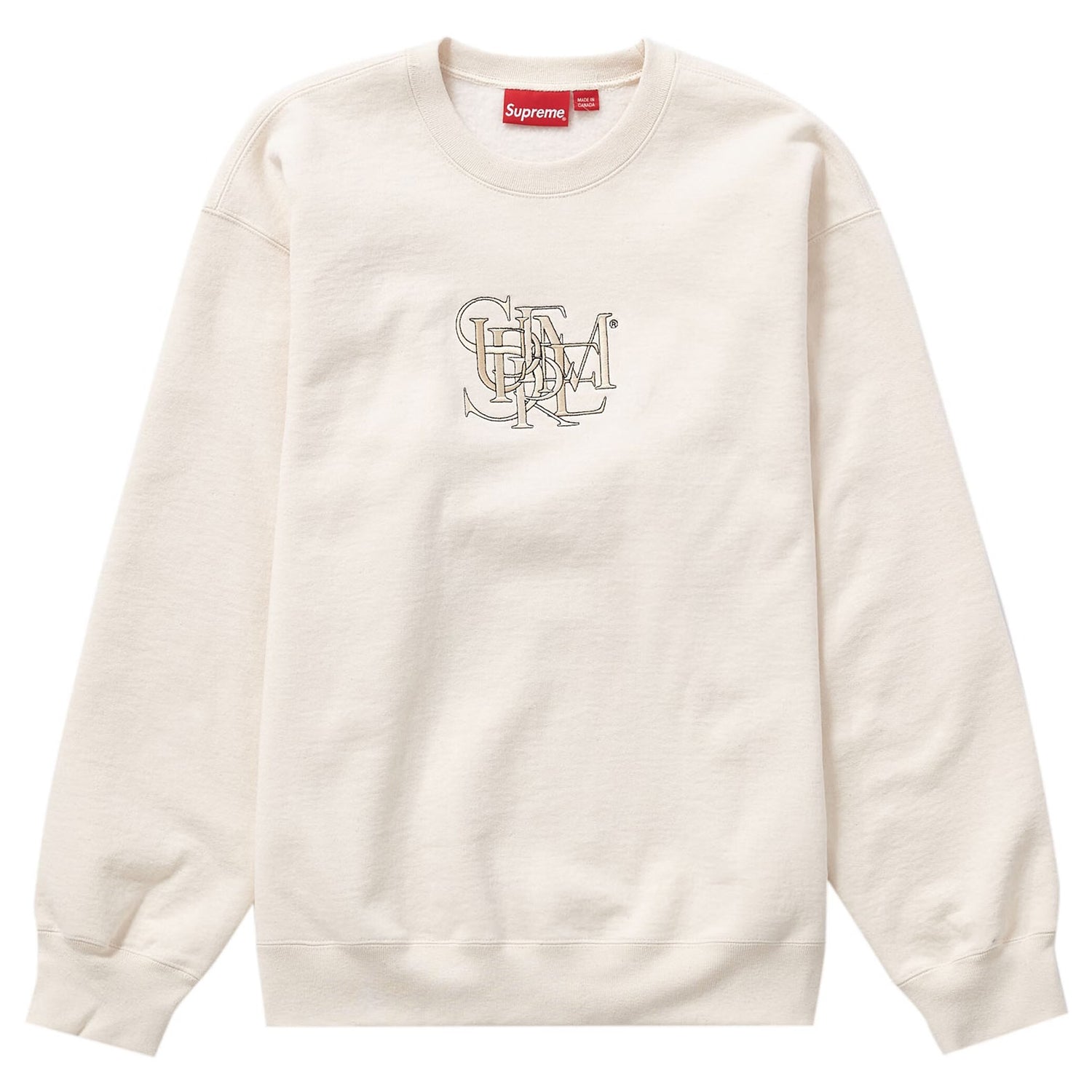 Supreme Overlap Crewneck Natural