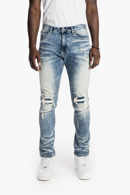 Smoke Rise Rip &amp; Repair Jean Mens Style : Jp21110r1
